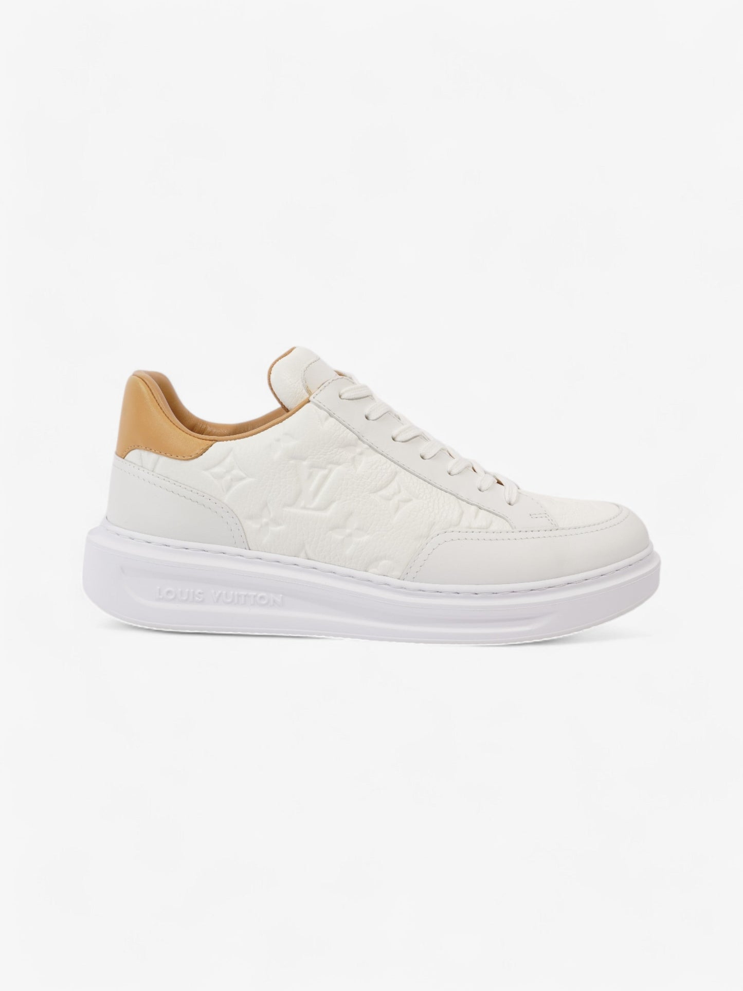 Louis Vuitton Beverley Hills White / Beige Leather EU 41.5 UK 7.5