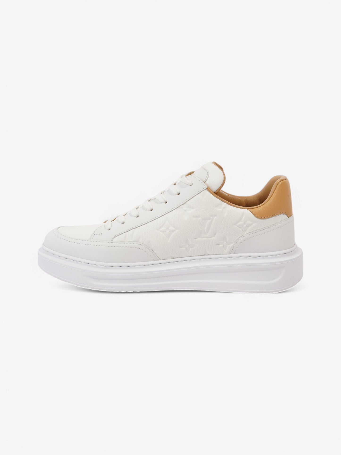 Louis Vuitton Beverley Hills White / Beige Leather EU 41.5 UK 7.5