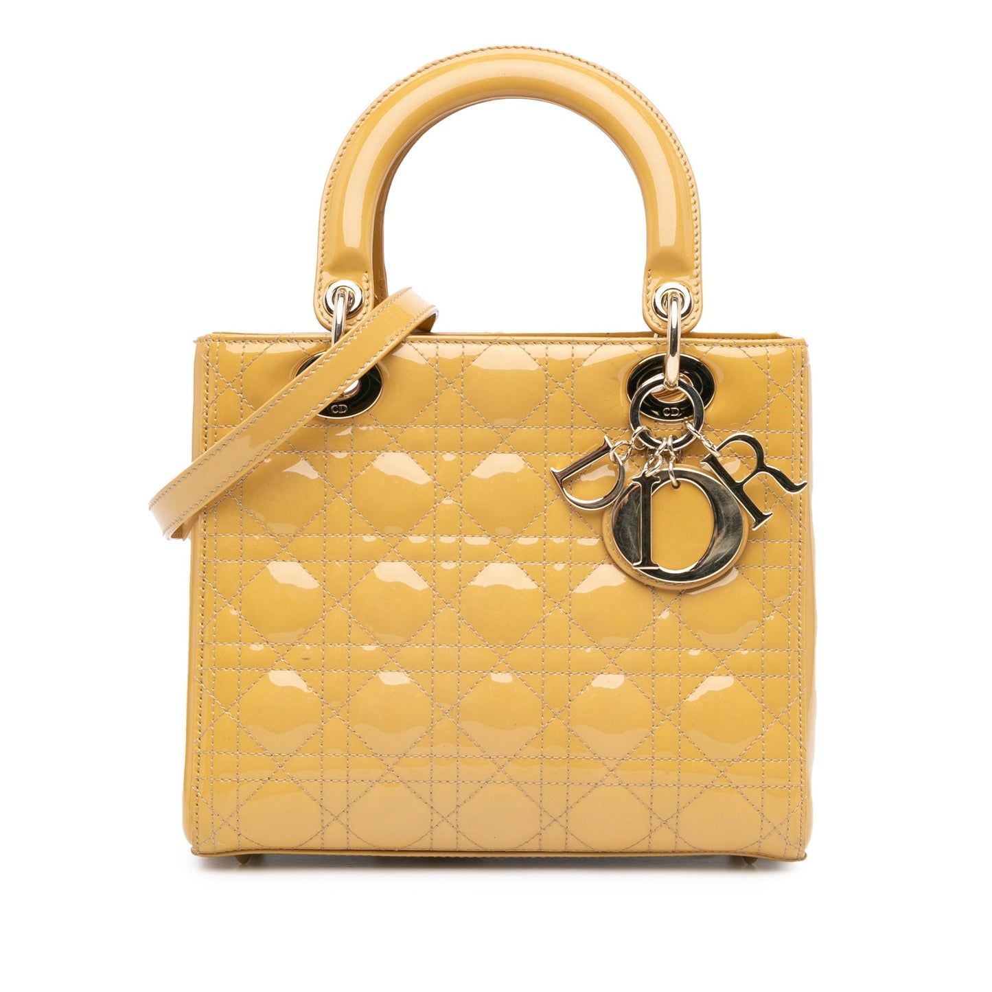 Dior Lady Dior Leather Shoulder Bag