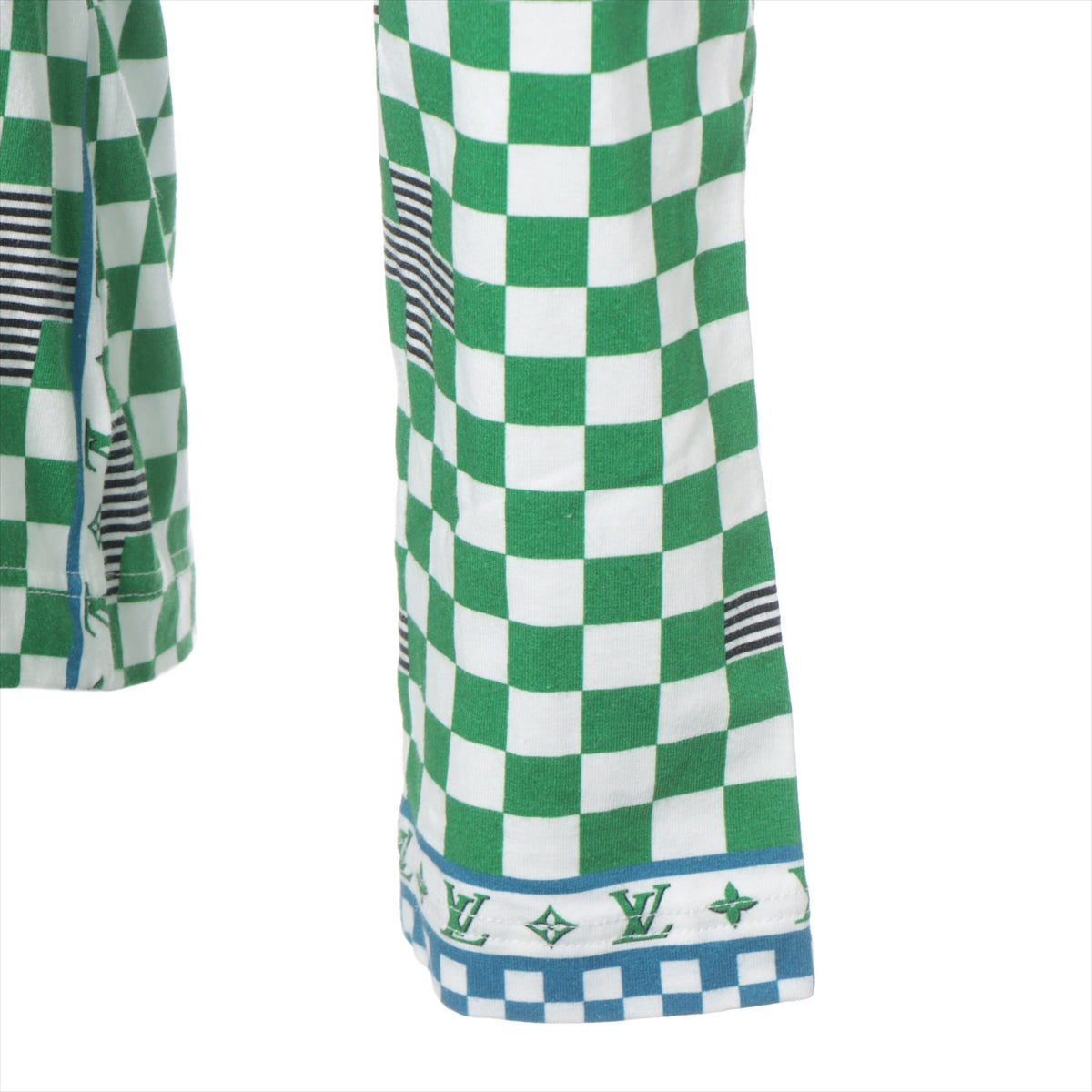 Louis Vuitton 22SS Cotton X Polyurethane M Mens Green X Blue Pride Slim RM221