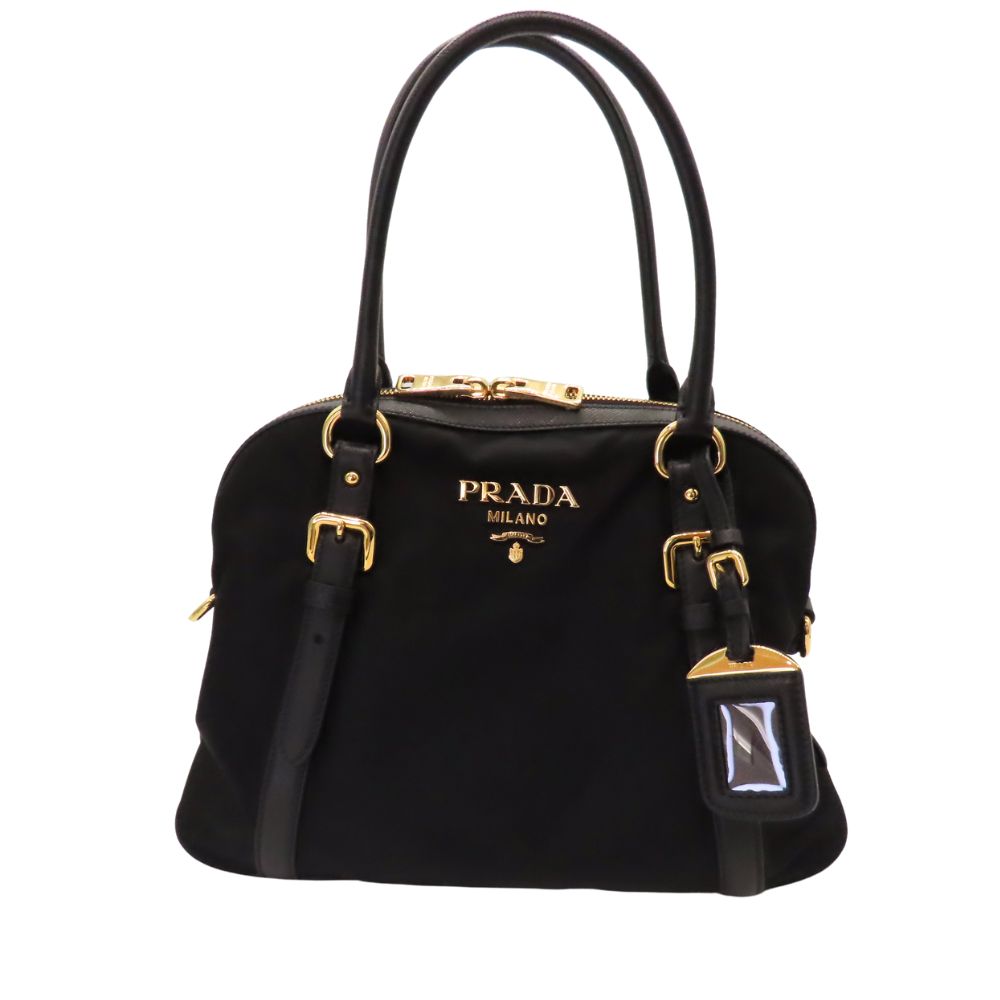 Prada 1BB013 Nylon Leather 2way Handbag
