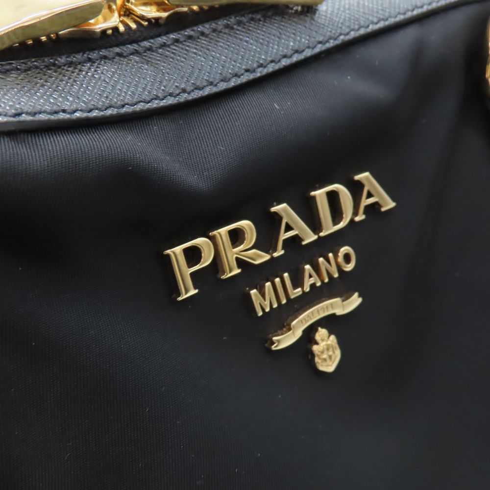 Prada 1BB013 Nylon Leather 2way Handbag