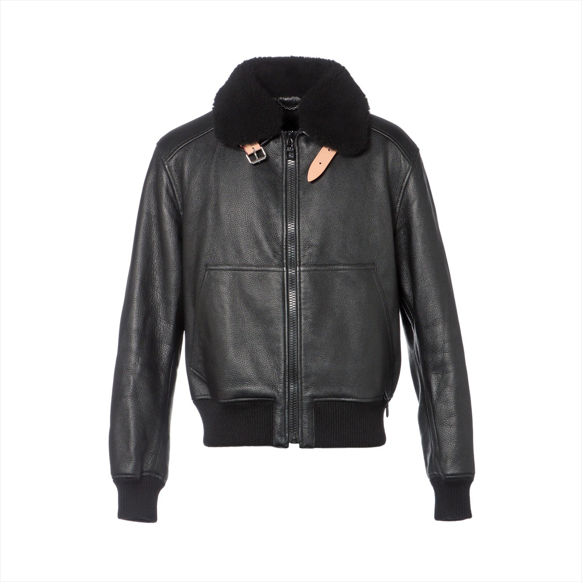 Louis Vuitton 24SS S Jacket 46 Black RM241MQ 1AFAL3 Leather Aviator