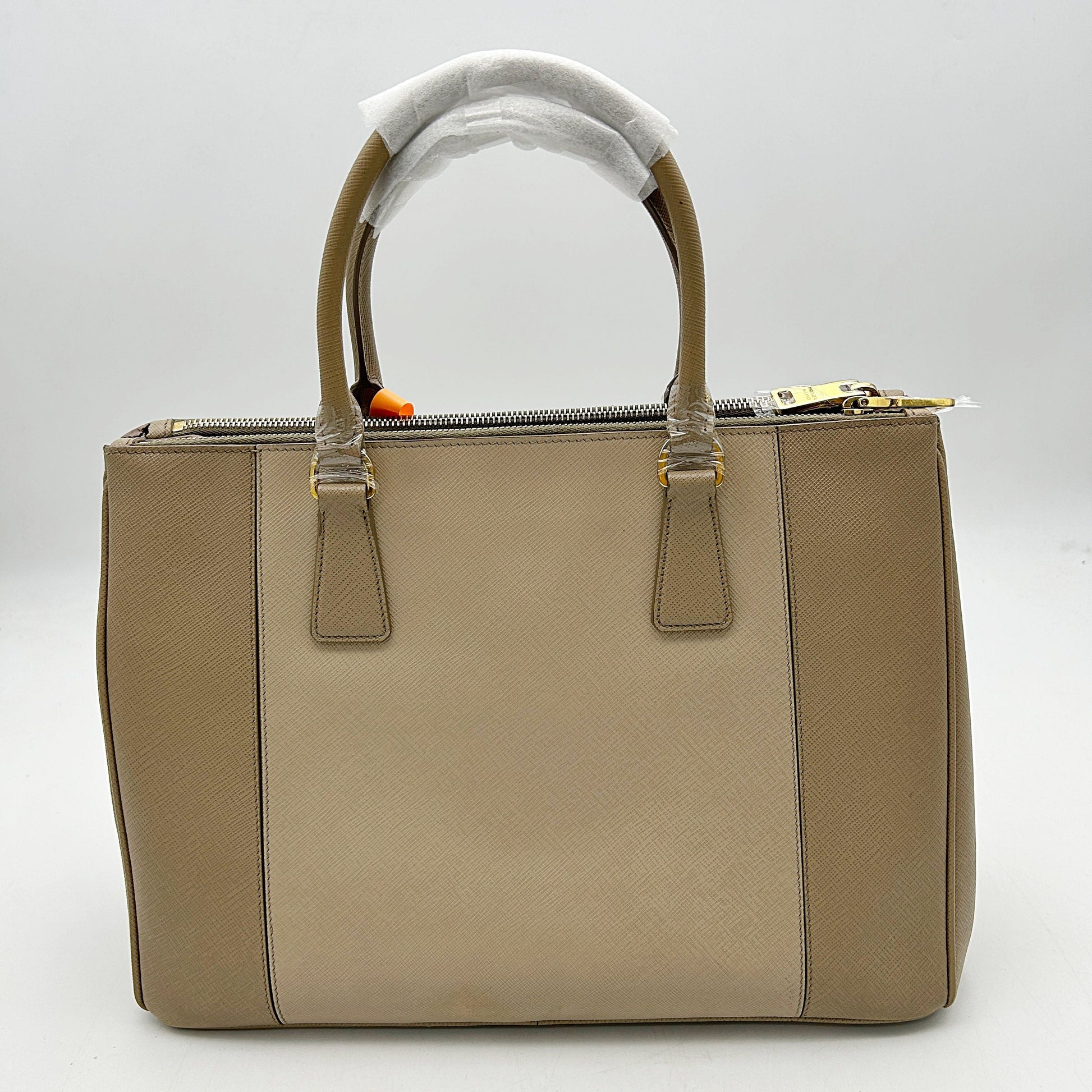 Prada Medium Saffiano Lux Galleria Double Zip Tote - Neutrals Handle Bags, Handbags 2505142305
