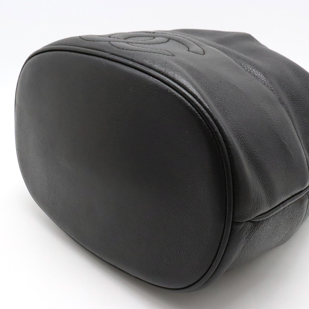 Chanel Black Lambskin Bucket Shoulder Bag