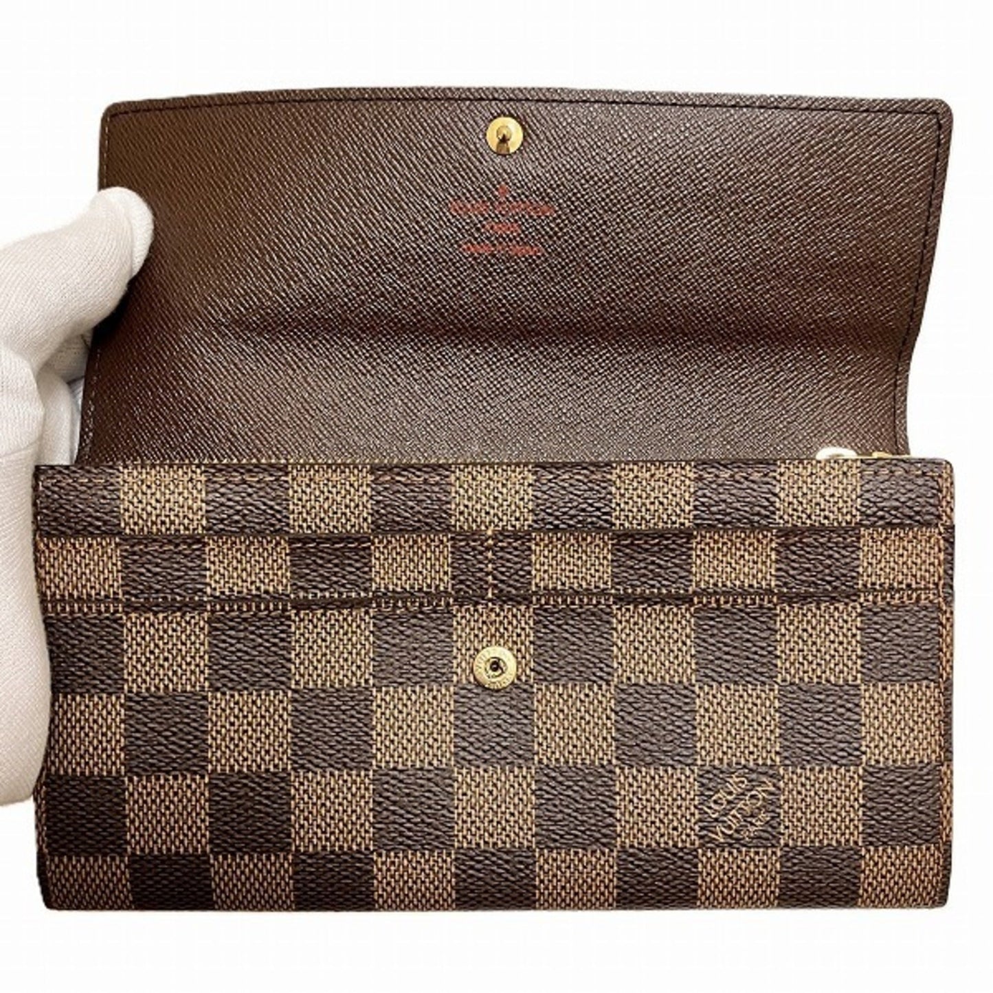 Louis Vuitton Damier Damier Canvas Long Wallet (Bi-Fold)