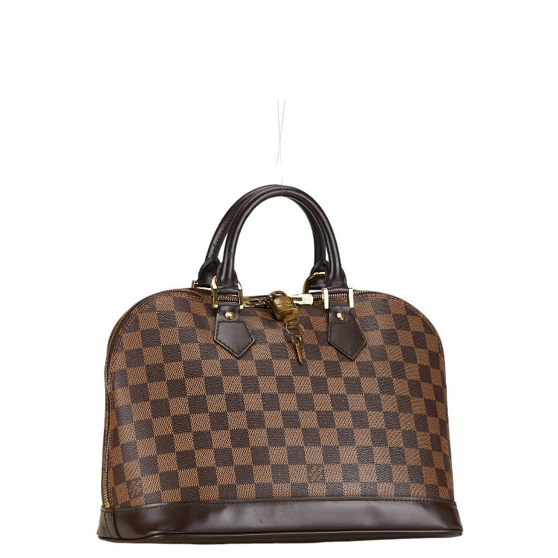 Louis Vuitton Alma PM Handbag N51131 Brown PVC Leather Louis Vuitton