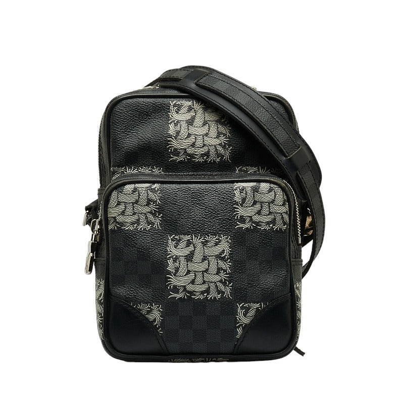Louis Vuitton Louis Vuitton DamiÃ¨grafit N48239 Shoulder Bag PVC/Leather Black