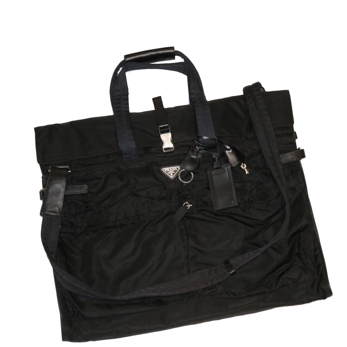 Prada Garment Cover Nylon Black Luxury Handbag