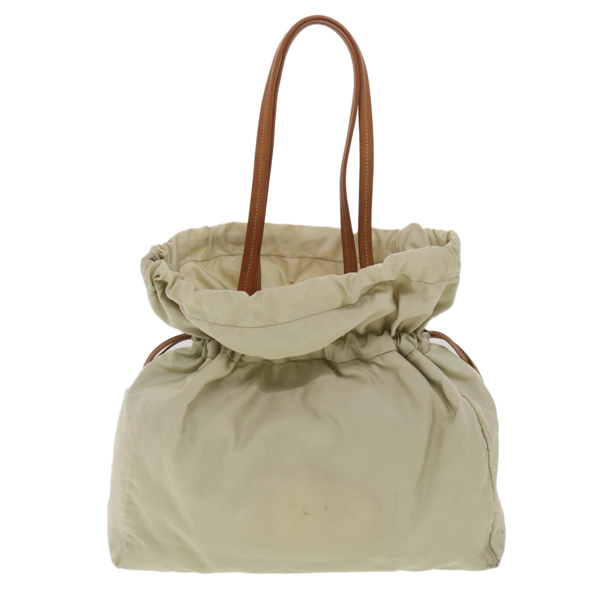 Prada Shoulder Bag Nylon Beige