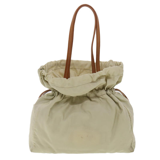 Prada Shoulder Bag Nylon Beige