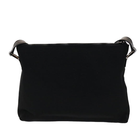 GUCCI Shoulder Bag Nylon Leather Black 00228650504 ac2038