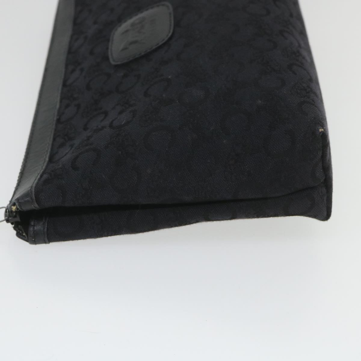 Luxury CELINE C Macadam Canvas Pouch Black ac2399