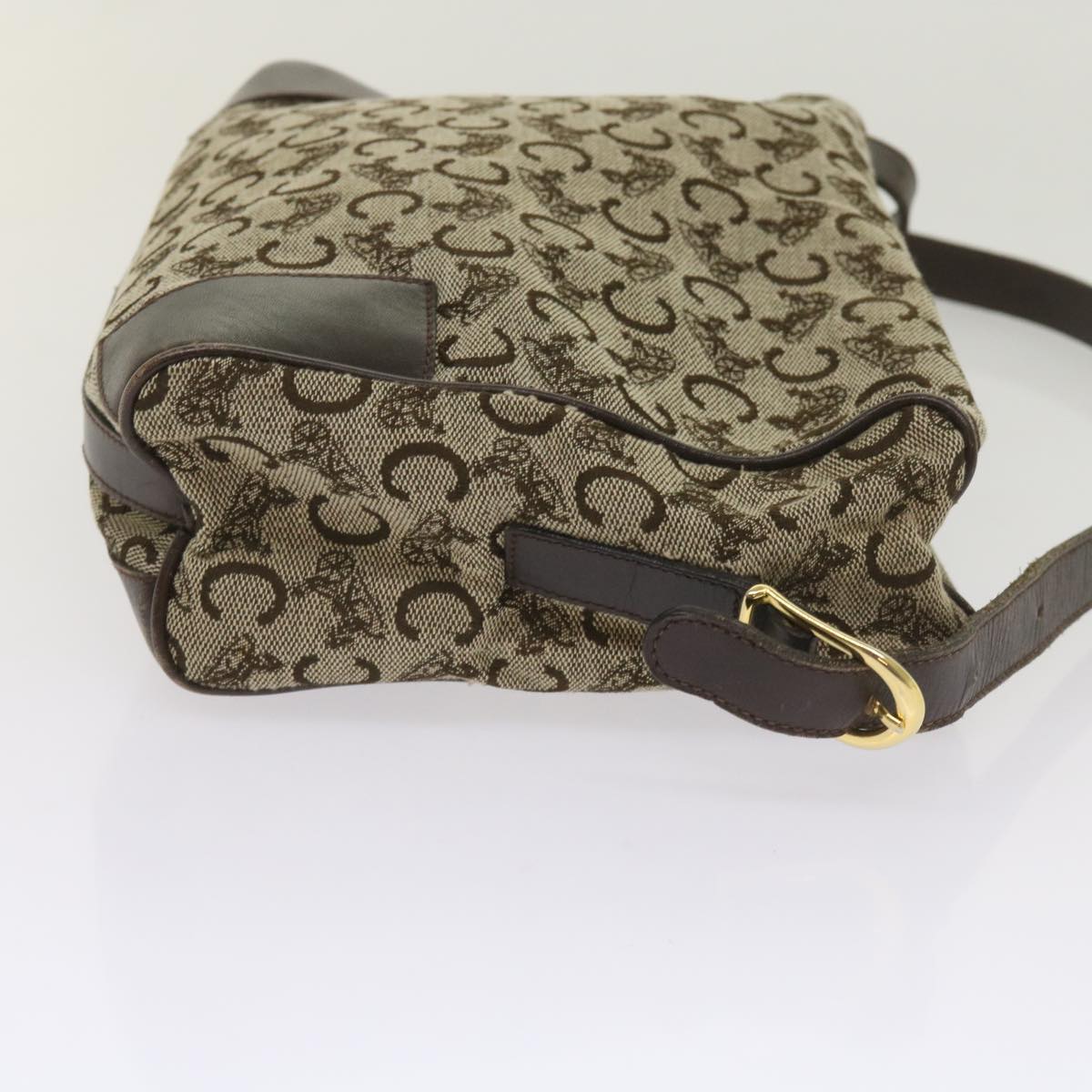 Luxury CELINE C Macadam Canvas Shoulder Bag Brown ac2739