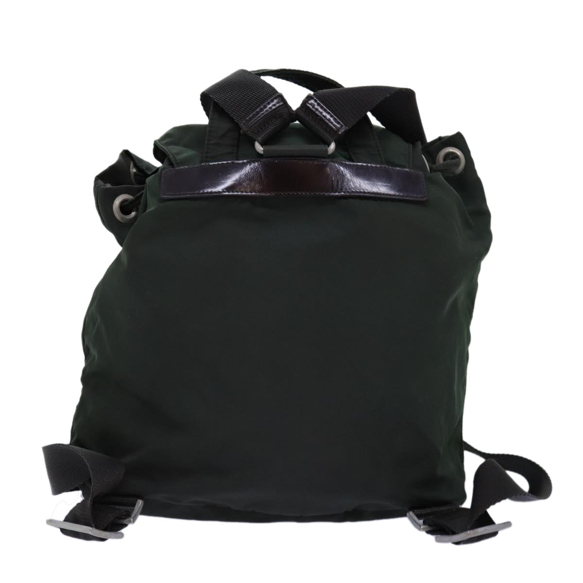PRADA Backpack Nylon Khaki Auth ac2971