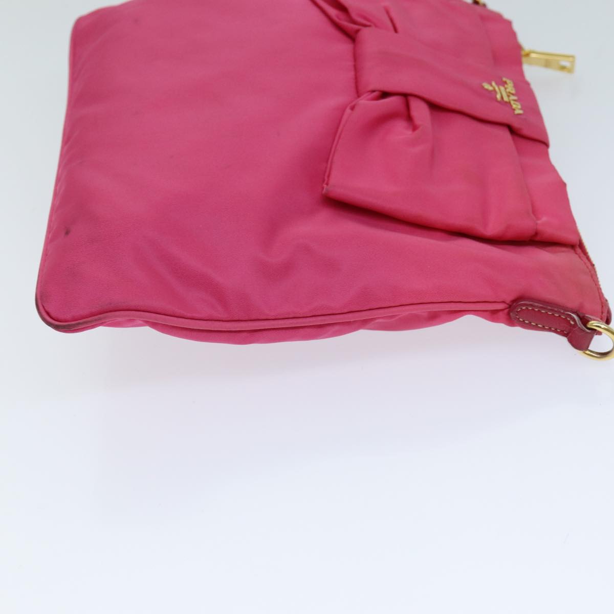 PRADA Shoulder Bag Nylon Pink Auth ac3015