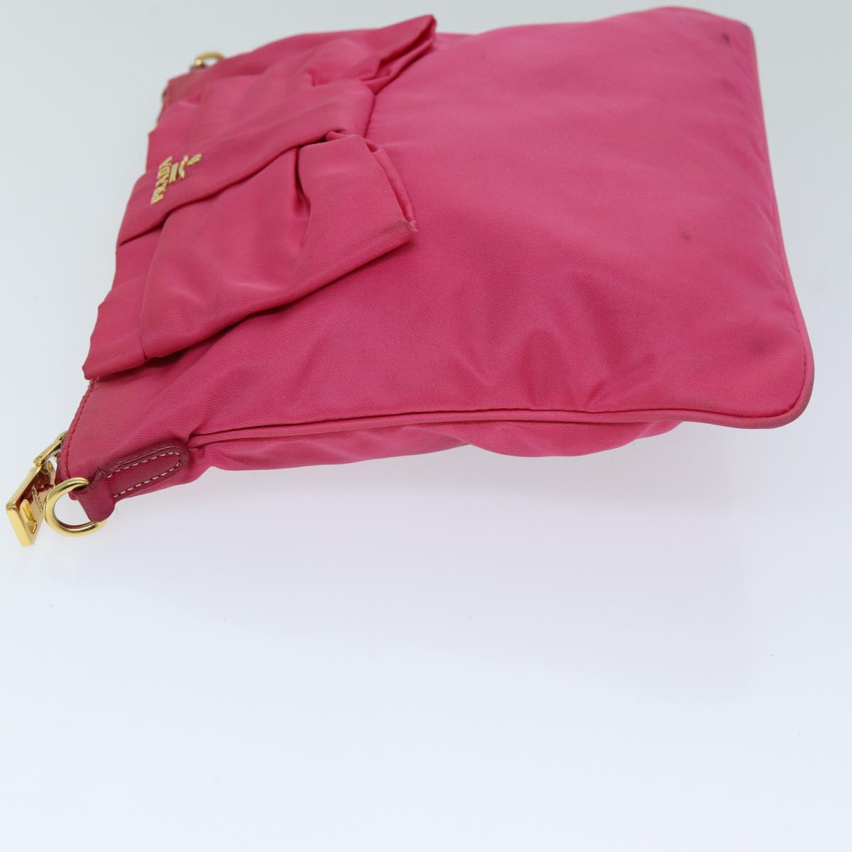 PRADA Shoulder Bag Nylon Pink Auth ac3015