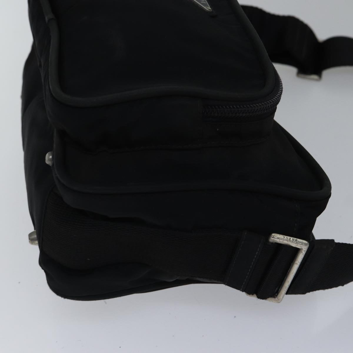 PRADA Shoulder Bag Nylon Black Auth
