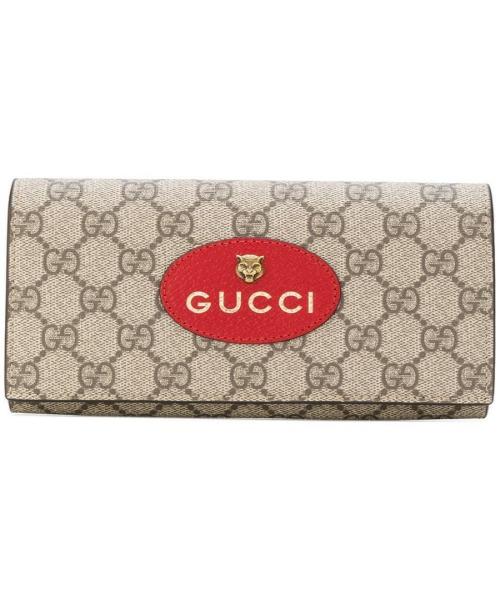 Gucci Neo Supreme Continental Wallet Red