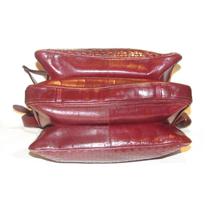 Fendi Pursesdesigner Purses Brown Woven Leather Shoulder Bag