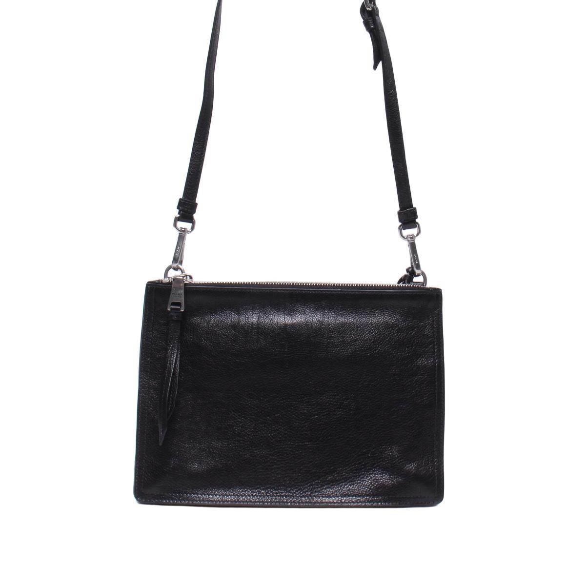 Prada Glace Calf Etiquette Shoulder Bag - Black Crossbody ITL4T5EE3FIO
