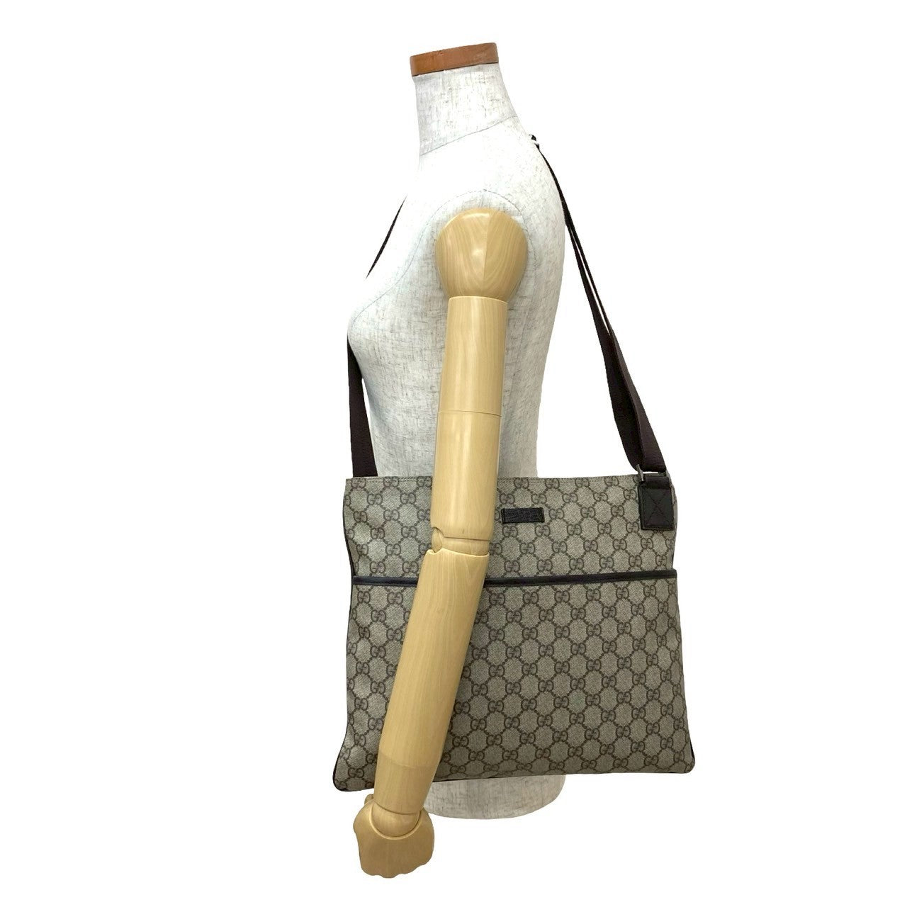 Gucci GG Logo Leather 2way Shoulder Bag