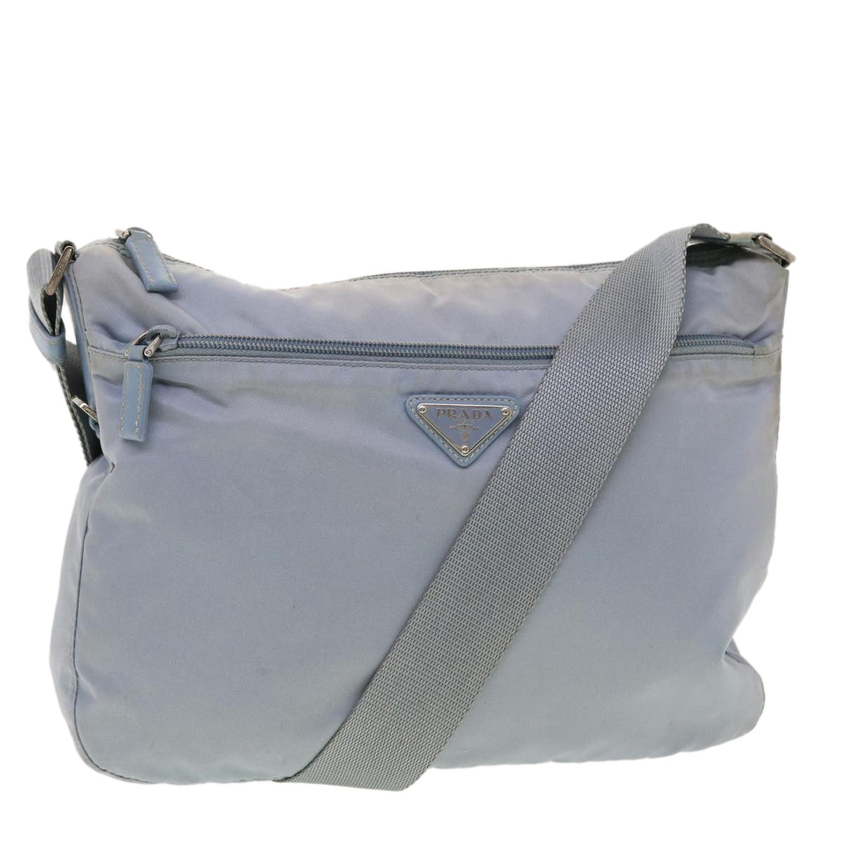 Prada Shoulder Bag Nylon Light Blue