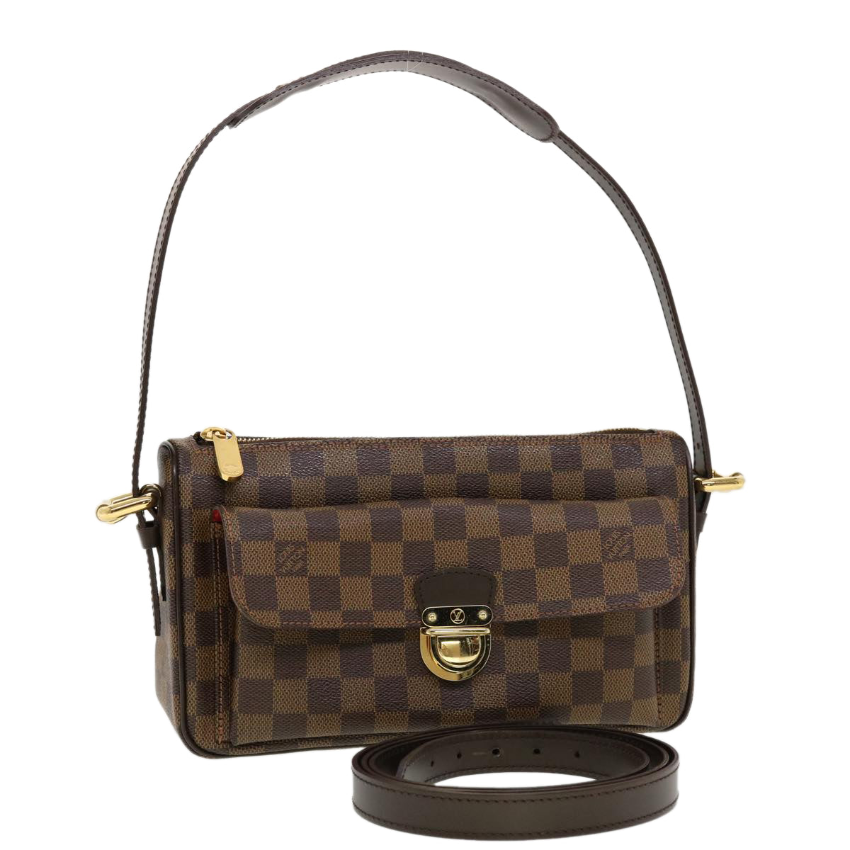 LOUIS VUITTON Damier Ebene Ravello GM Shoulder Bag N60006 LV am4248