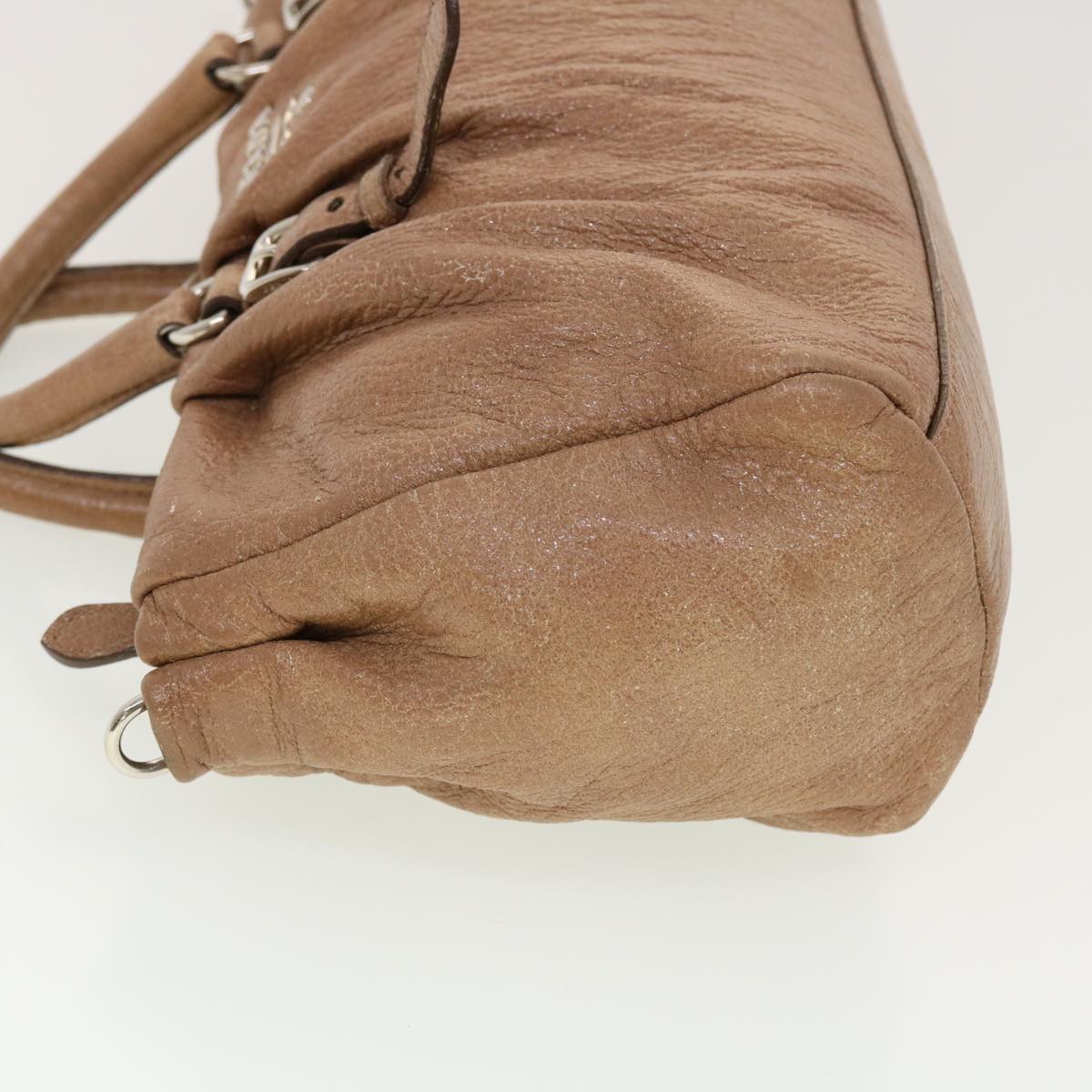 Prada Shoulder Bag Leather 2way Brown