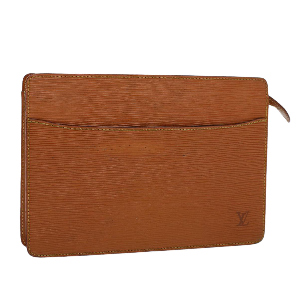 LOUIS VUITTON Epi Pochette Homme Clutch Bag Brown M52528 LV am4447