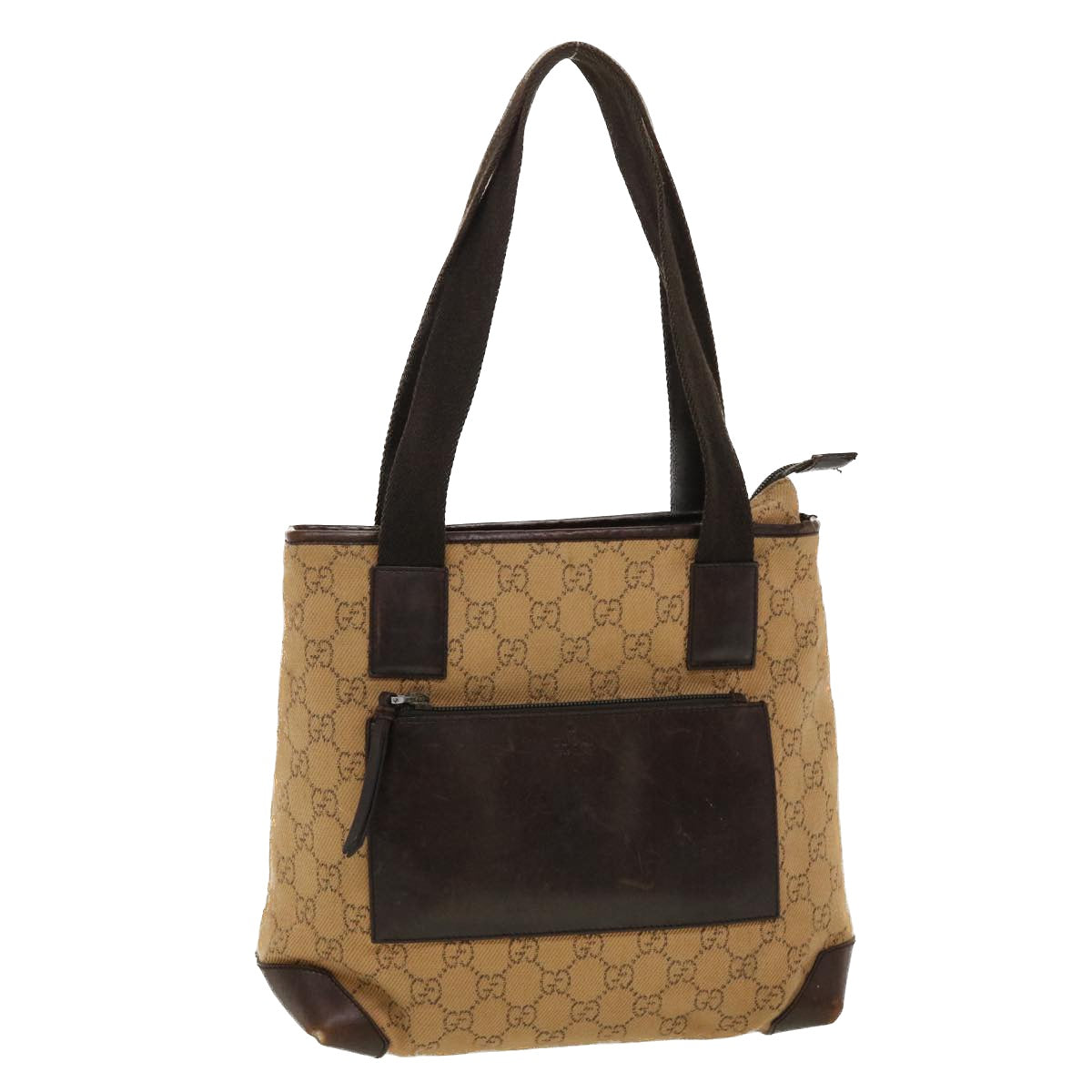 Gucci Leather Canvas Tote