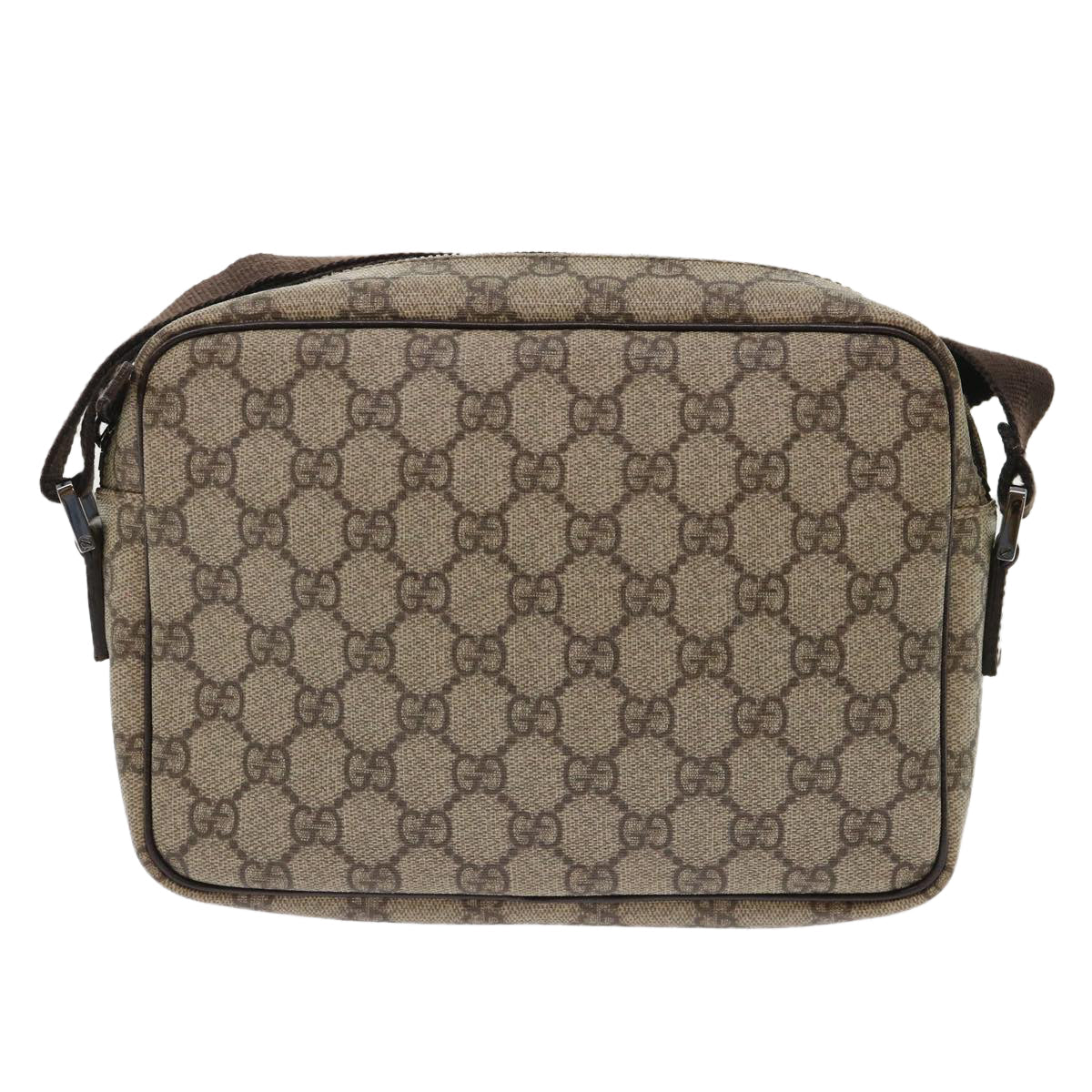 Gucci Leather Canvas Shoulder Bag
