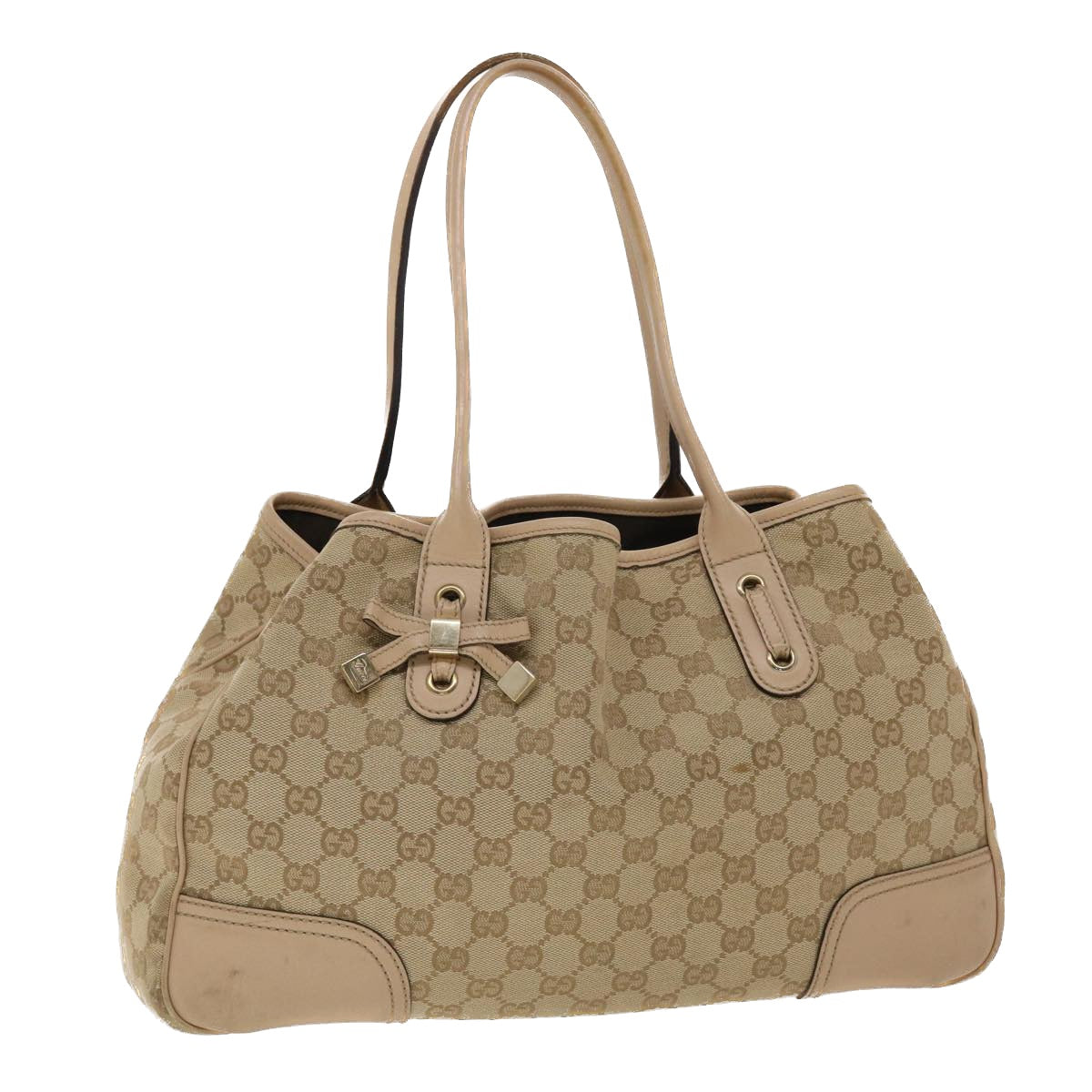 Gucci Leather Canvas Tote