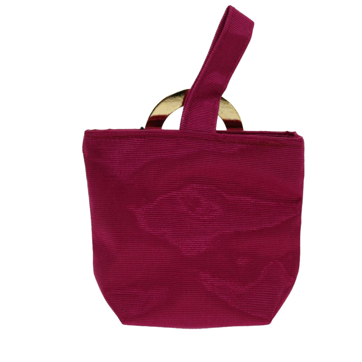 Luxury CELINE Circle Pouch Nylon Pink am4821