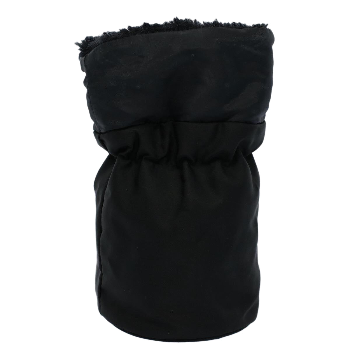 Luxury CELINE Circle Pouch Nylon Black am5193