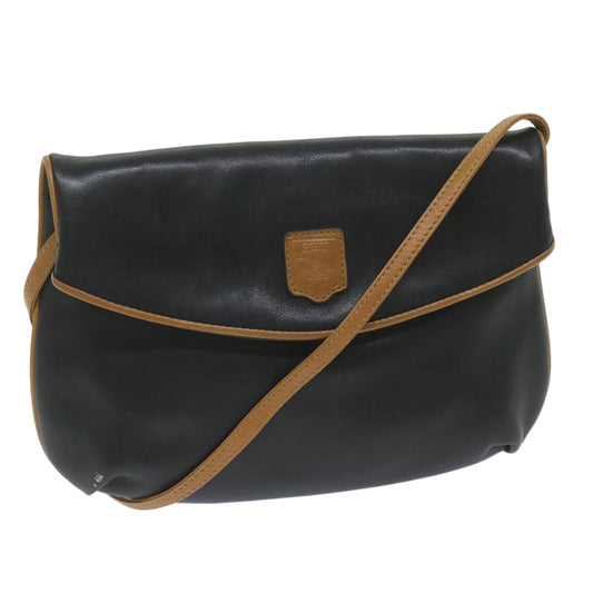 Luxury CELINE Shoulder Bag Leather Black am5325