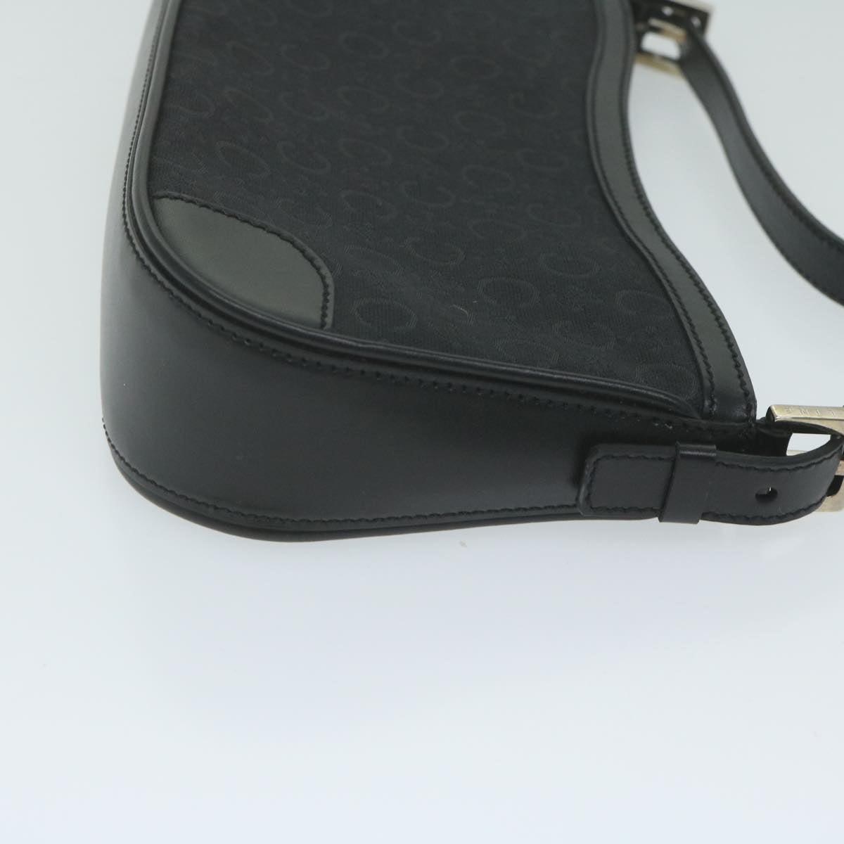 Luxury CELINE C Macadam Canvas Shoulder Bag Black am5538