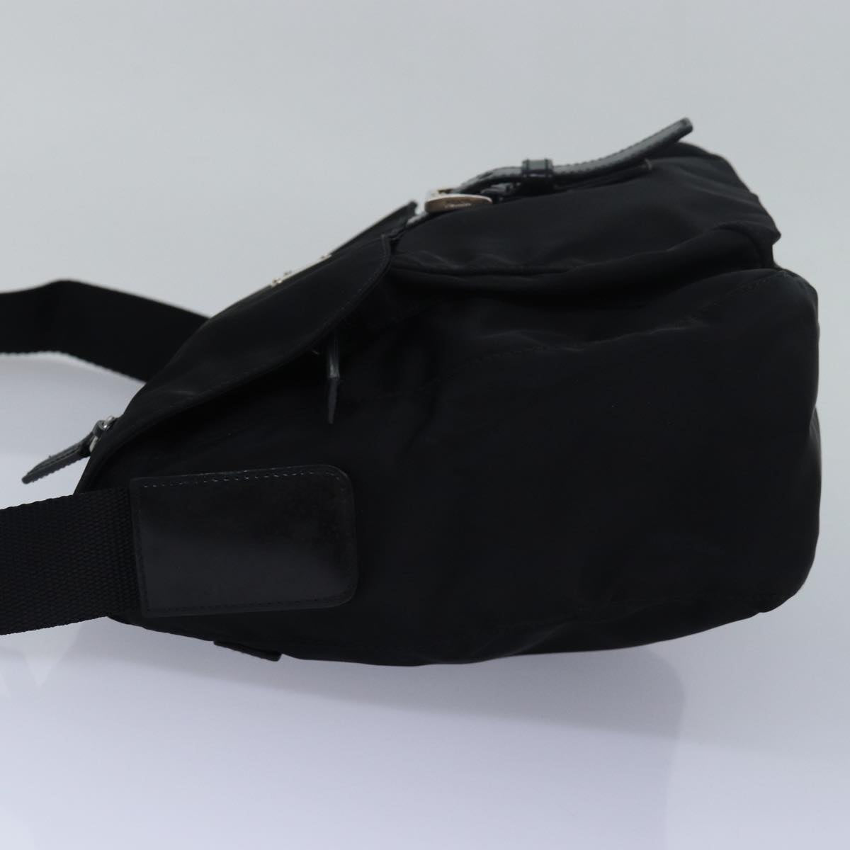 PRADA Shoulder Bag Nylon Black Auth