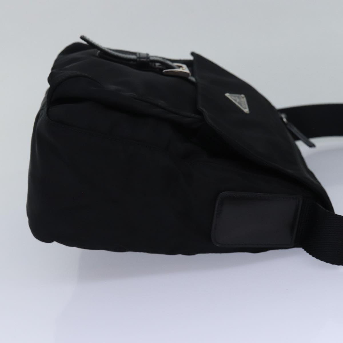 PRADA Shoulder Bag Nylon Black Auth