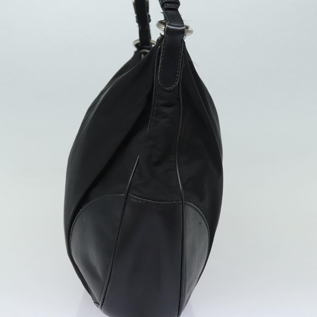 PRADA Shoulder Bag Nylon Black Auth