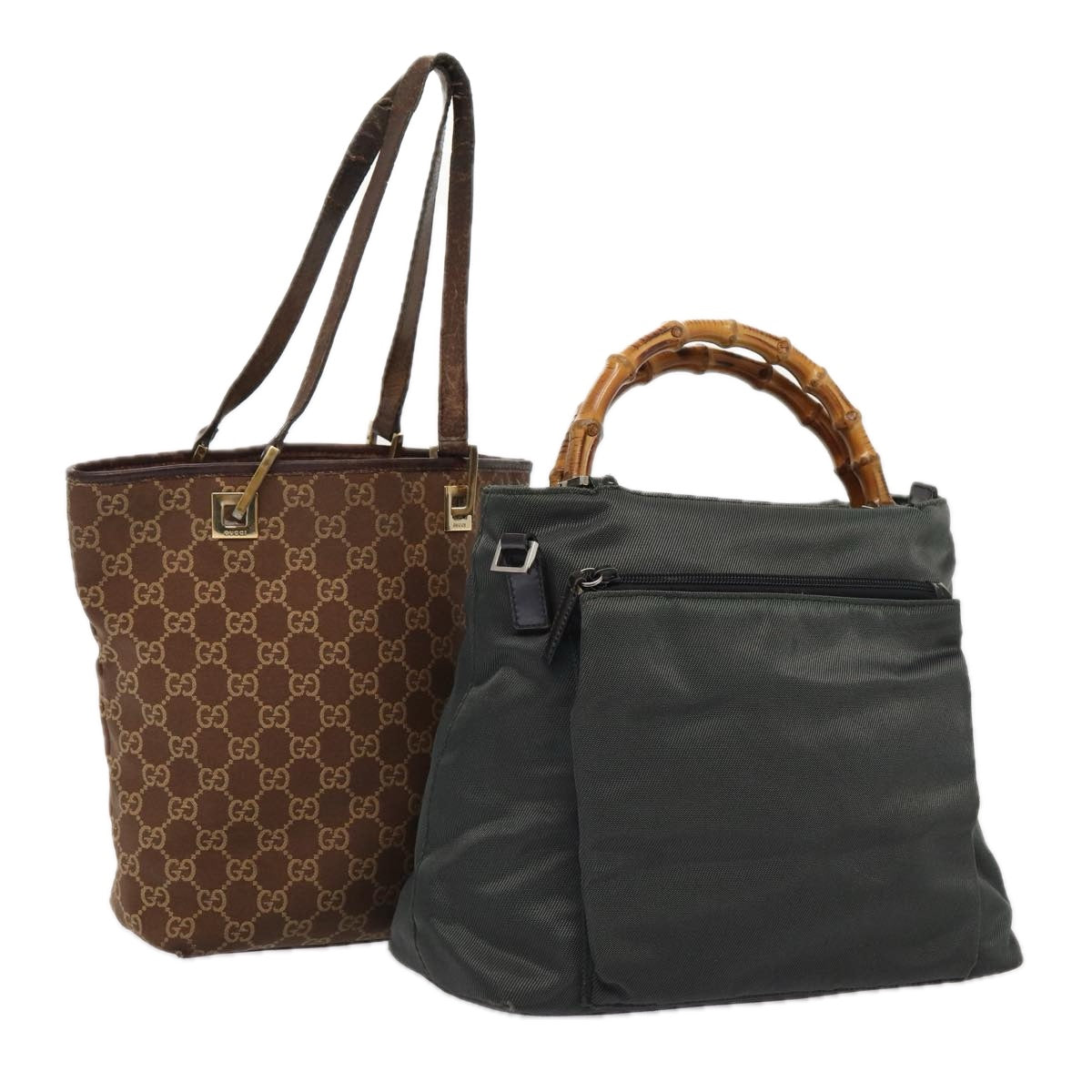 Gucci Nylon Canvas Handbag
