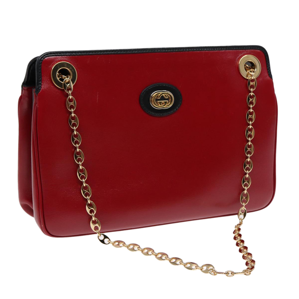 Gucci Chain Leather Shoulder Bag