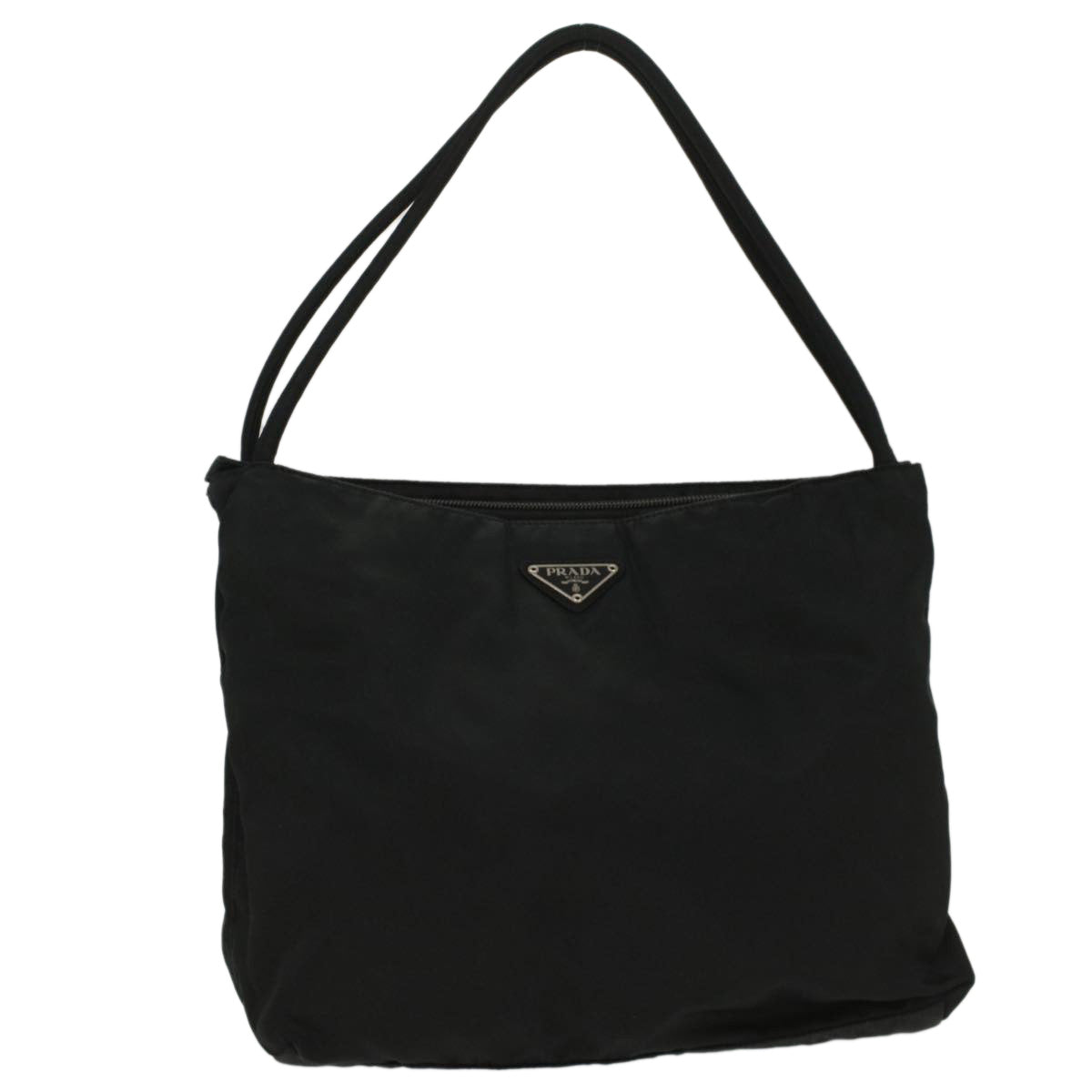 PRADA Shoulder Bag Nylon Black Auth