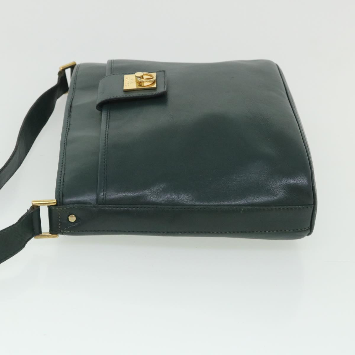 Luxury CELINE Shoulder Bag Leather Green ar10370B