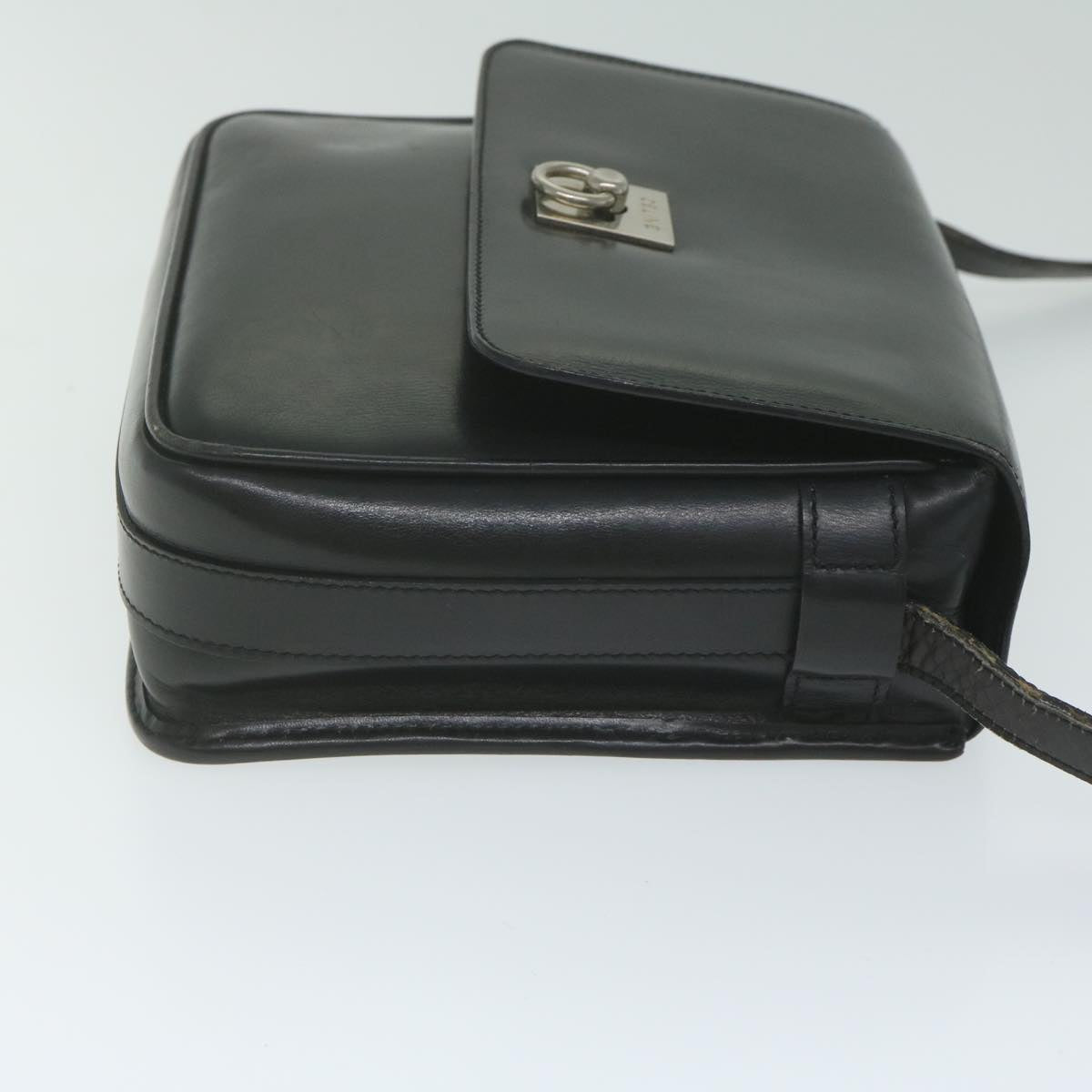 Luxury CELINE Shoulder Bag Leather Black ar11207