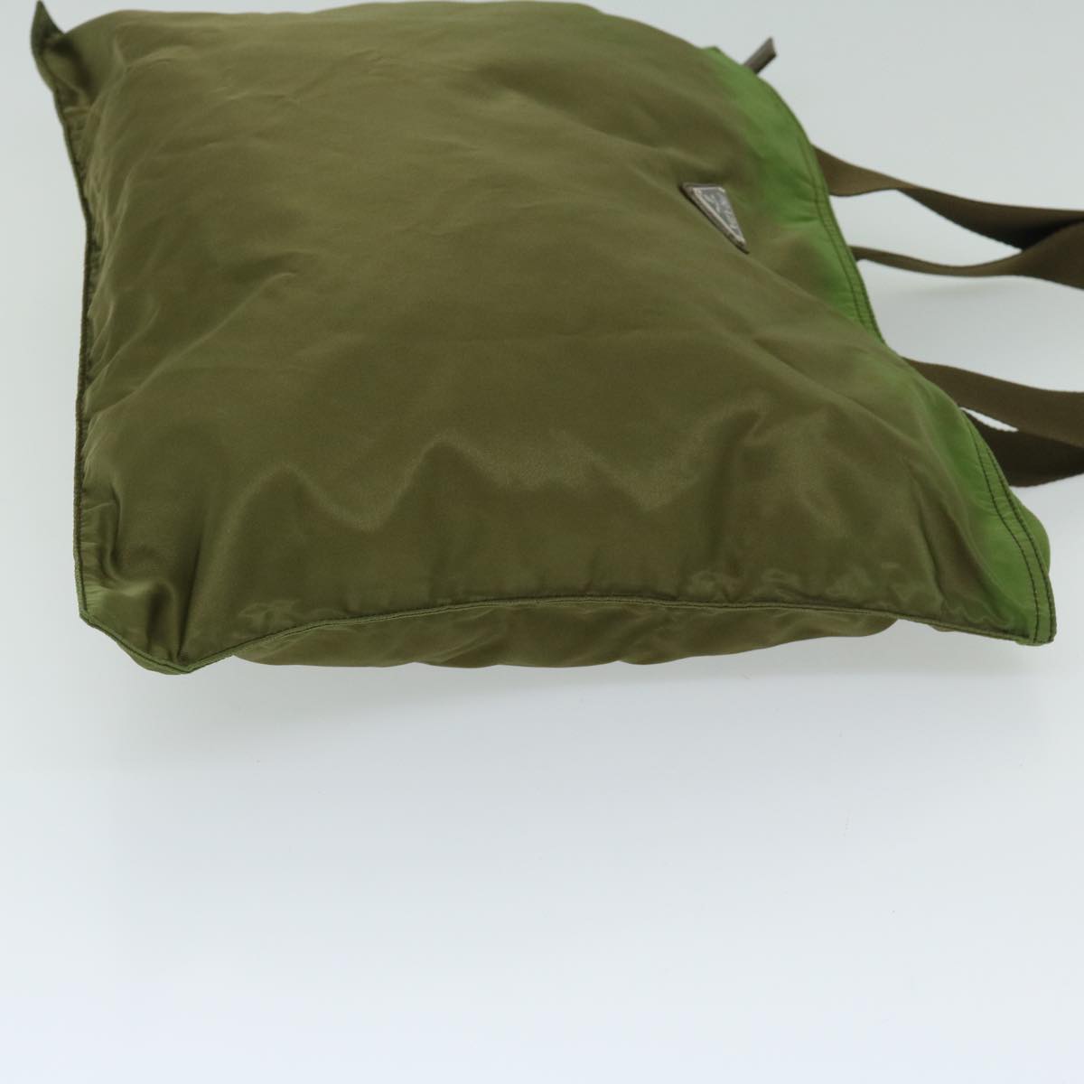 PRADA Tote Bag Nylon Khaki Auth ar11532