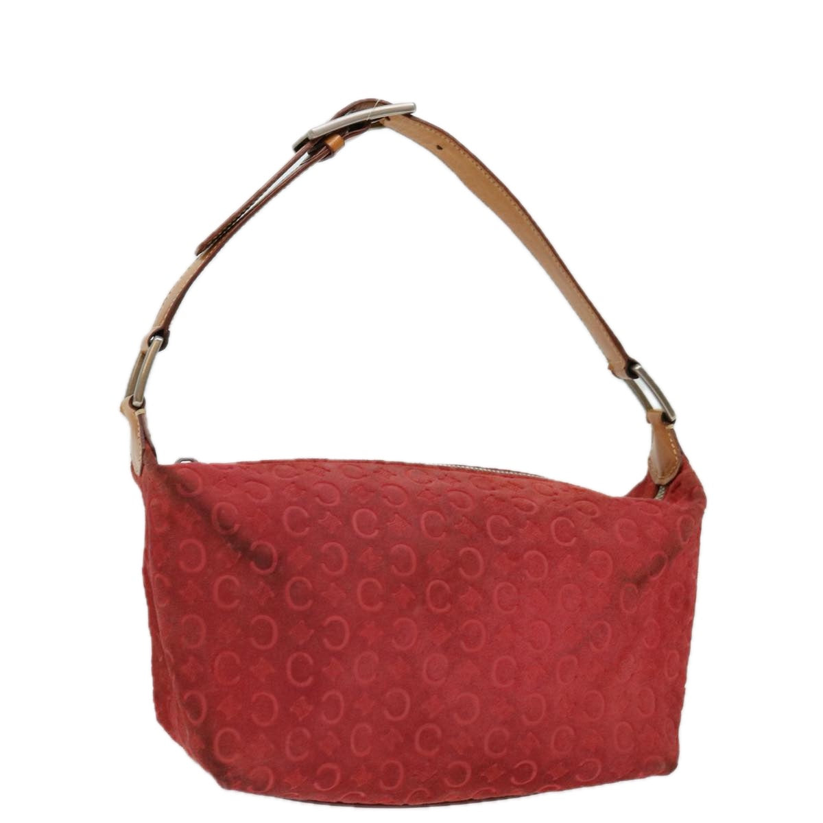 Luxury CELINE C Macadam Canvas Hand Bag Red ar11578B