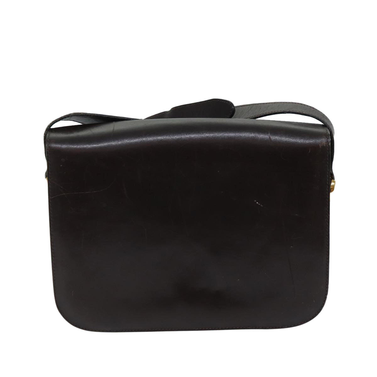 Luxury CELINE Shoulder Bag Leather Brown ar11623B