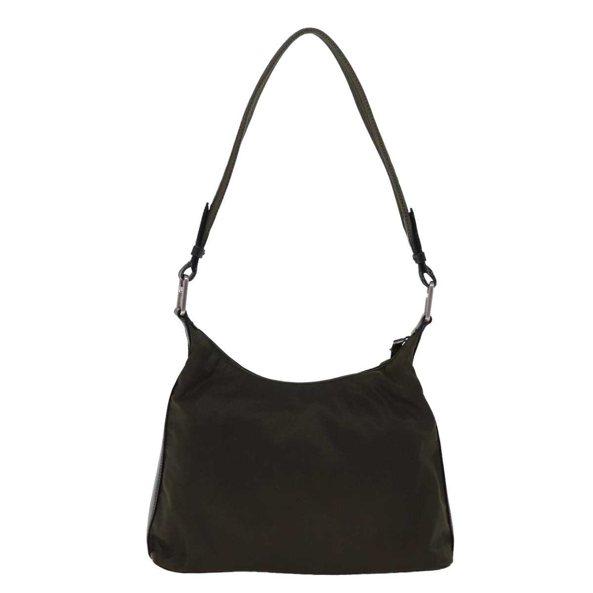 PRADA Shoulder Bag Nylon Khaki Auth ar11956B