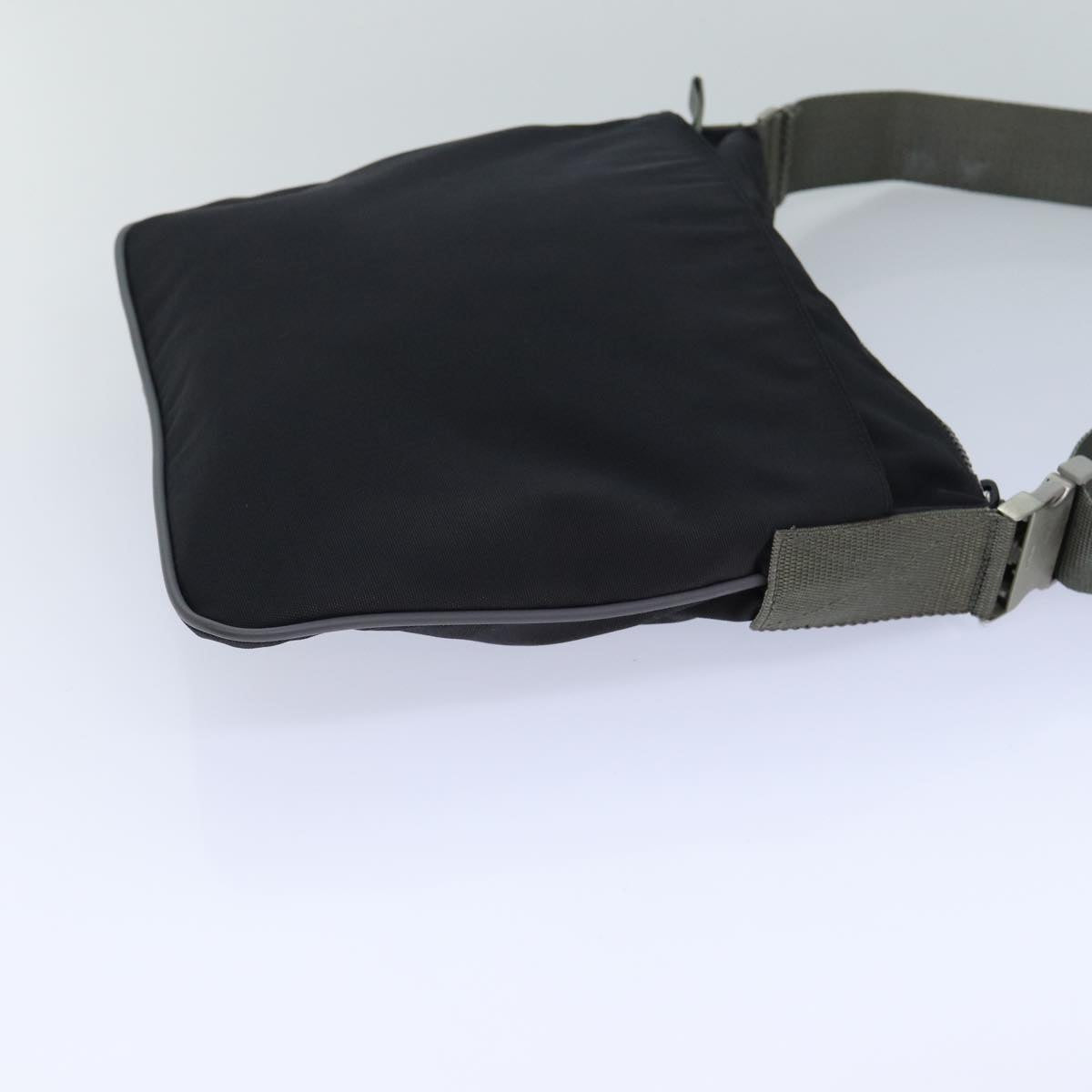 PRADA Shoulder Bag Nylon Black Auth
